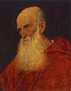 TIZIANO Vecellio Portrait of an Old Man (Pietro Cardinal Bembo) fgj oil painting